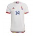 Cheap Belgium Dries Mertens #14 Away Football Shirt World Cup 2022 Short Sleeve